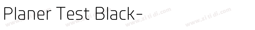 Planer Test Black字体转换
